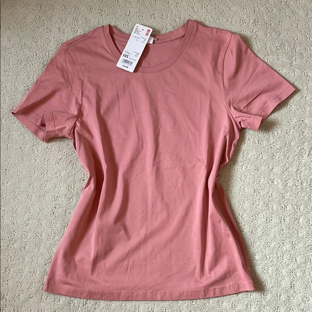 Uniqlo Light Orange Short Sleeve T-Shirt